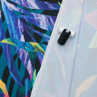 Poly Blend - Nautica - Swimwear Print - Navy Teal