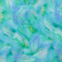 Poly - Chiffon - Digital Print - Aqua
