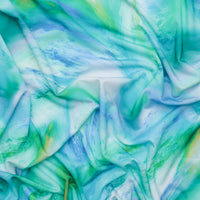 Poly Blend - Nautica - Swimwear Print - Aqua