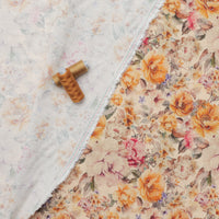 Rayon Blend - Rivera Slub - Digital Print - Golden