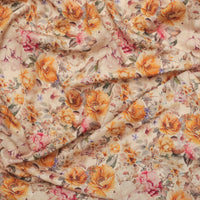 Rayon Blend - Rivera Slub - Digital Print - Golden