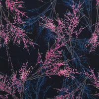 Rayon - Picasso Poplin - Digital Print - Navy Fuchsia