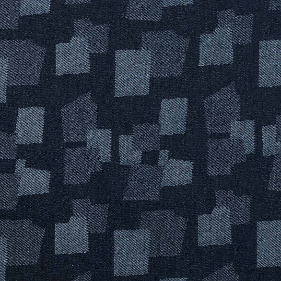 Cotton Blend - Denim Patchwork - Dark Blue