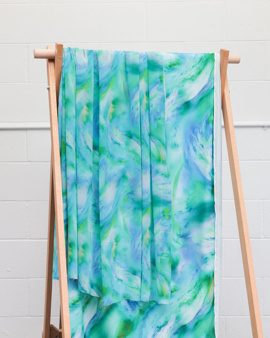 Poly - Chiffon - Digital Print - Aqua