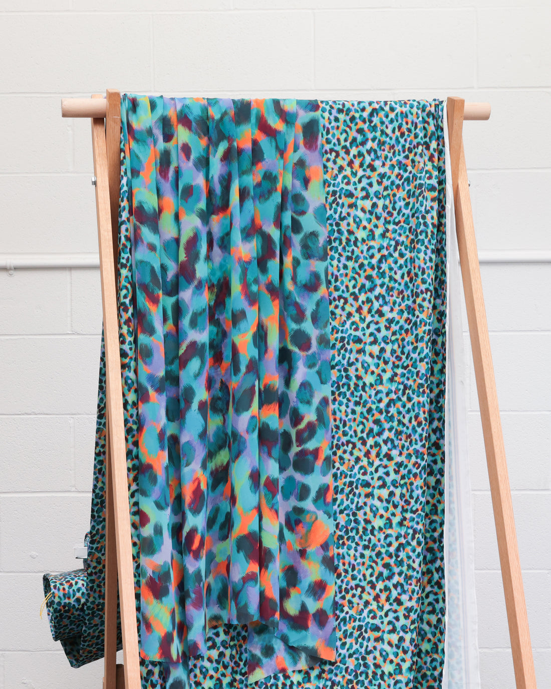 Poly - Chiffon - Digital Print - Turquoise Teal