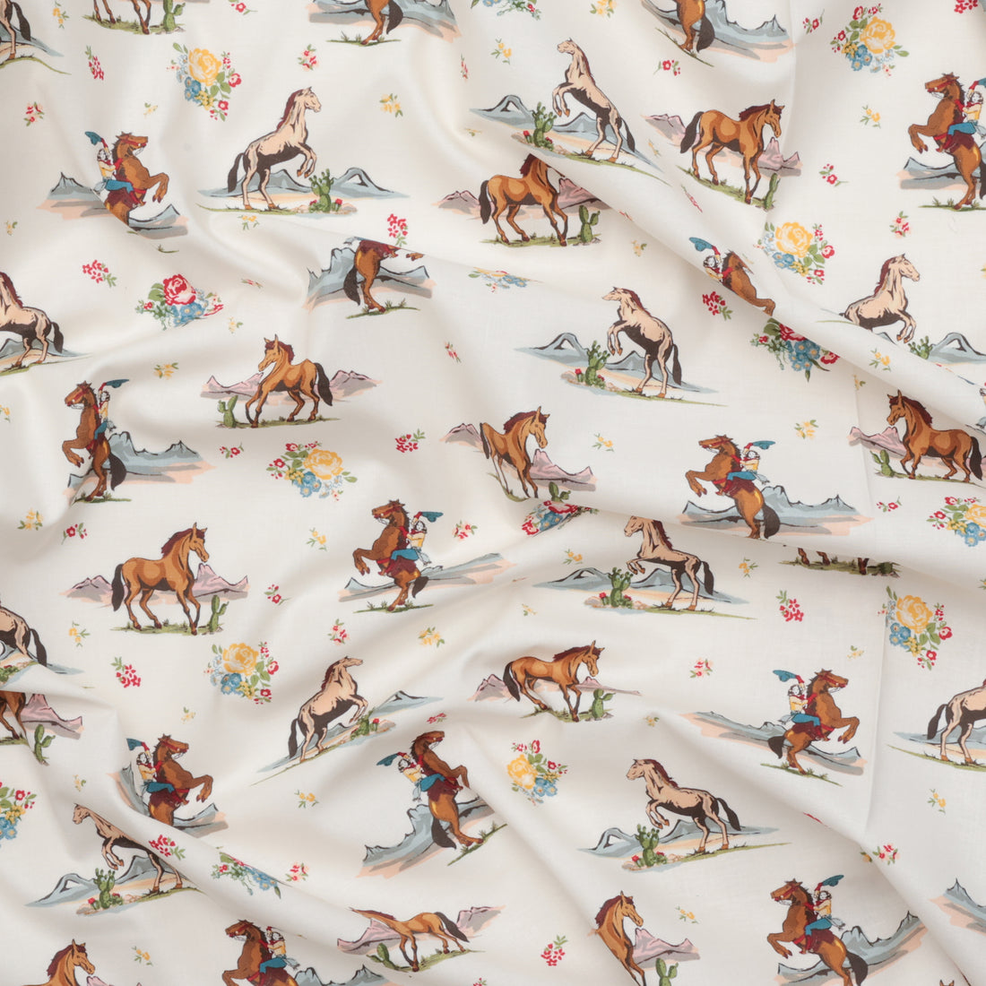 Riley Blake - Cotton - Cowgirls - Cream