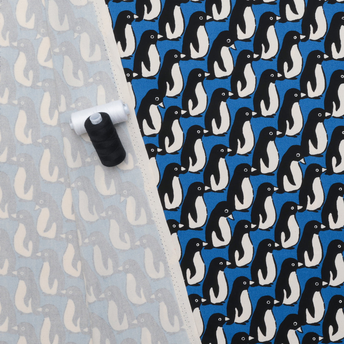 Sevenberry - Cotton - Canvas - Penguin - Blue Black