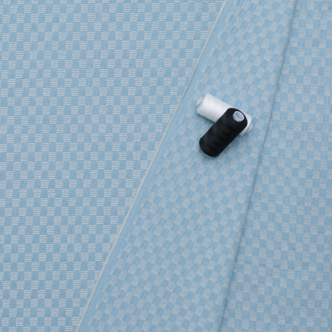 Cotton Blend - Indigo Carreau - Denim - Assorted