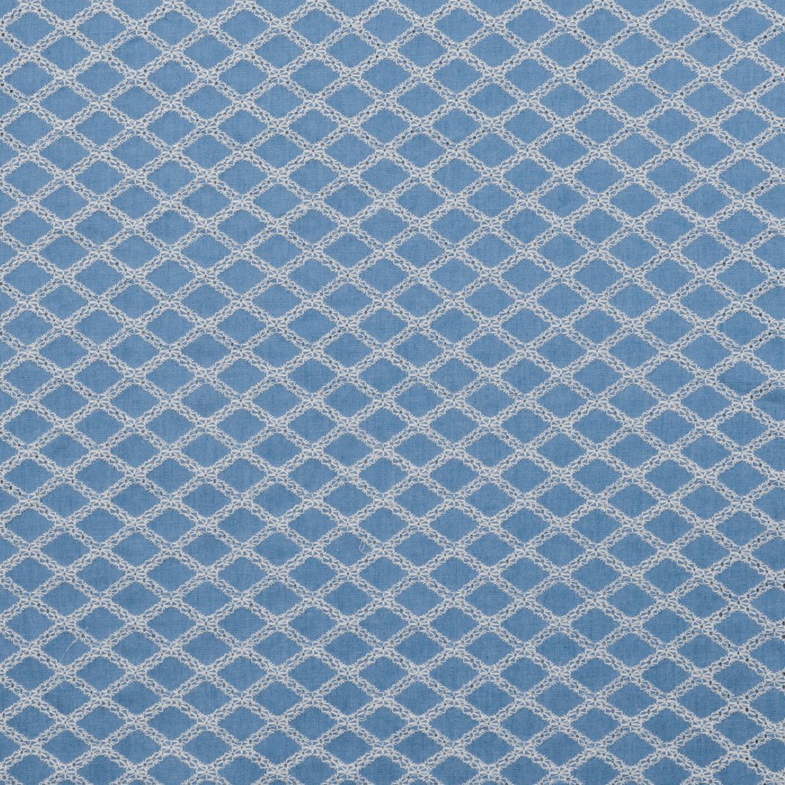 Cotton - Latice Embroidered - Denim - Assorted