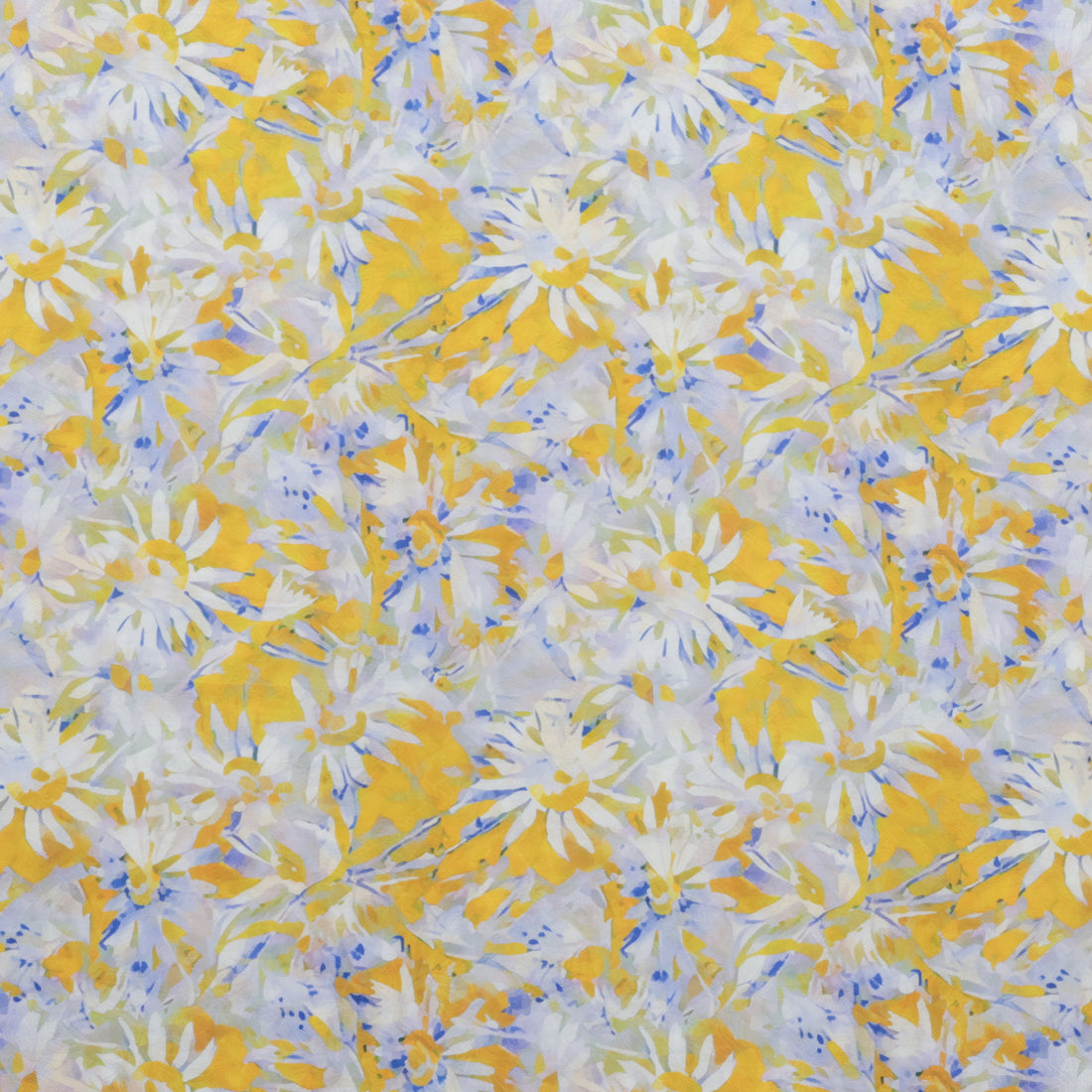 Silk Cotton - Digital Print - Lemon Royal