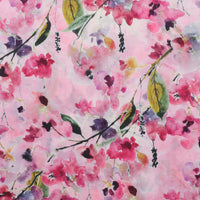 Silk Cotton - Digital Print - Fuchsia