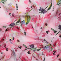 Silk Cotton - Digital Print - Fuchsia