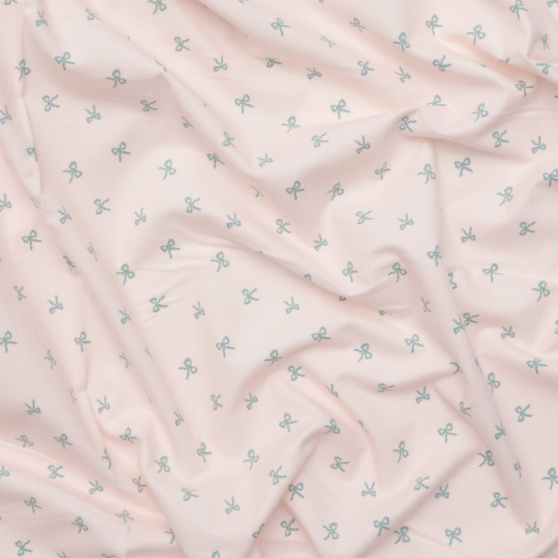 Riley Blake - Flannel - Sweet Cotton Tales - Bows - Blush