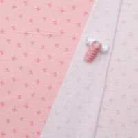 Riley Blake - Flannel - Sweet Cotton Tales - Bows - Pink