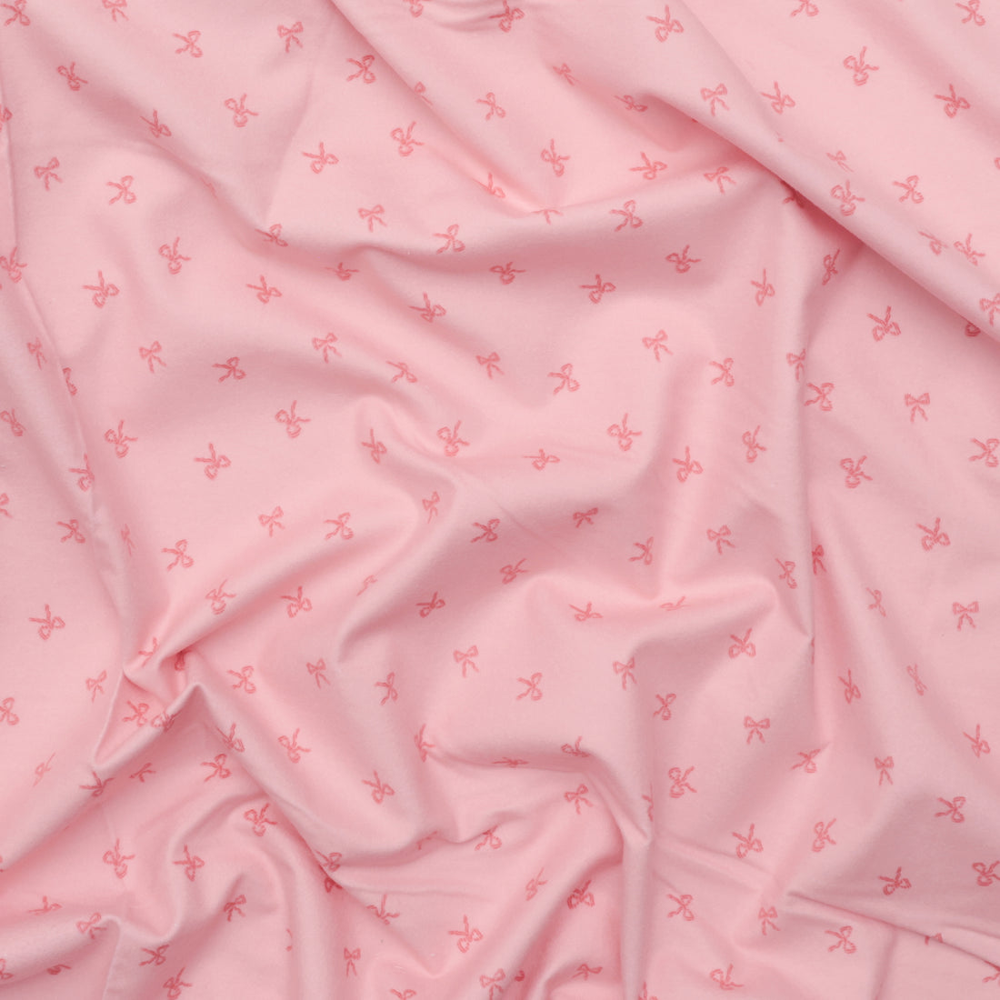 Riley Blake - Flannel - Sweet Cotton Tales - Bows - Pink
