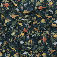 Riley Blake - Flannel - Cretaceous Jungle - Dinos - Navy