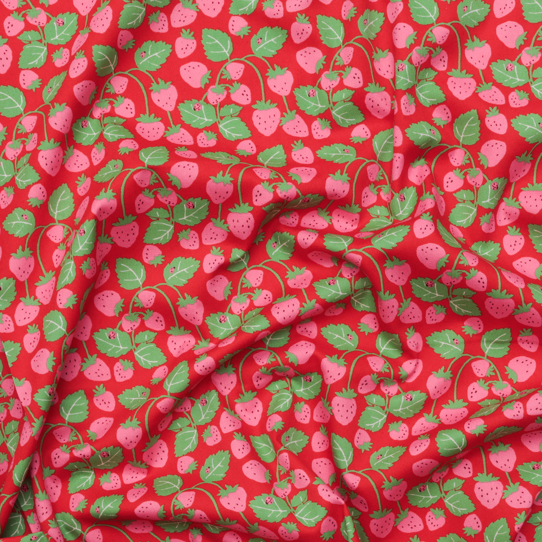 Sevenberry - Cotton - Canvas - Strawberries - Red