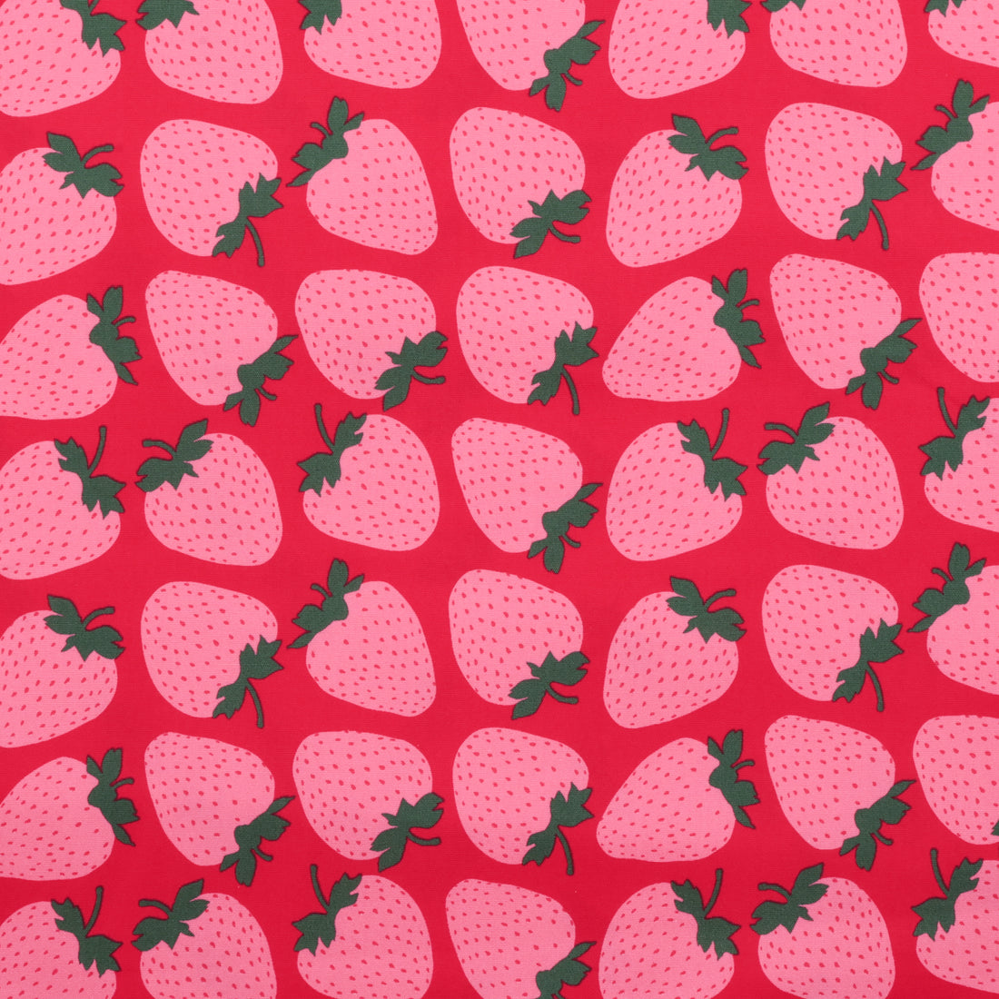 Sevenberry - Cotton - Canvas - Large Strawberries - Red