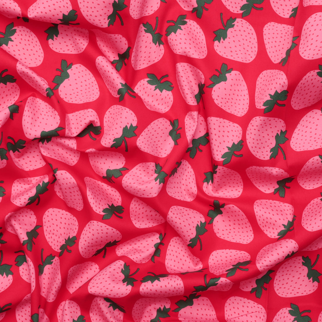 Sevenberry - Cotton - Canvas - Large Strawberries - Red