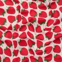 Sevenberry - Cotton - Canvas - Large Strawberries - Natural