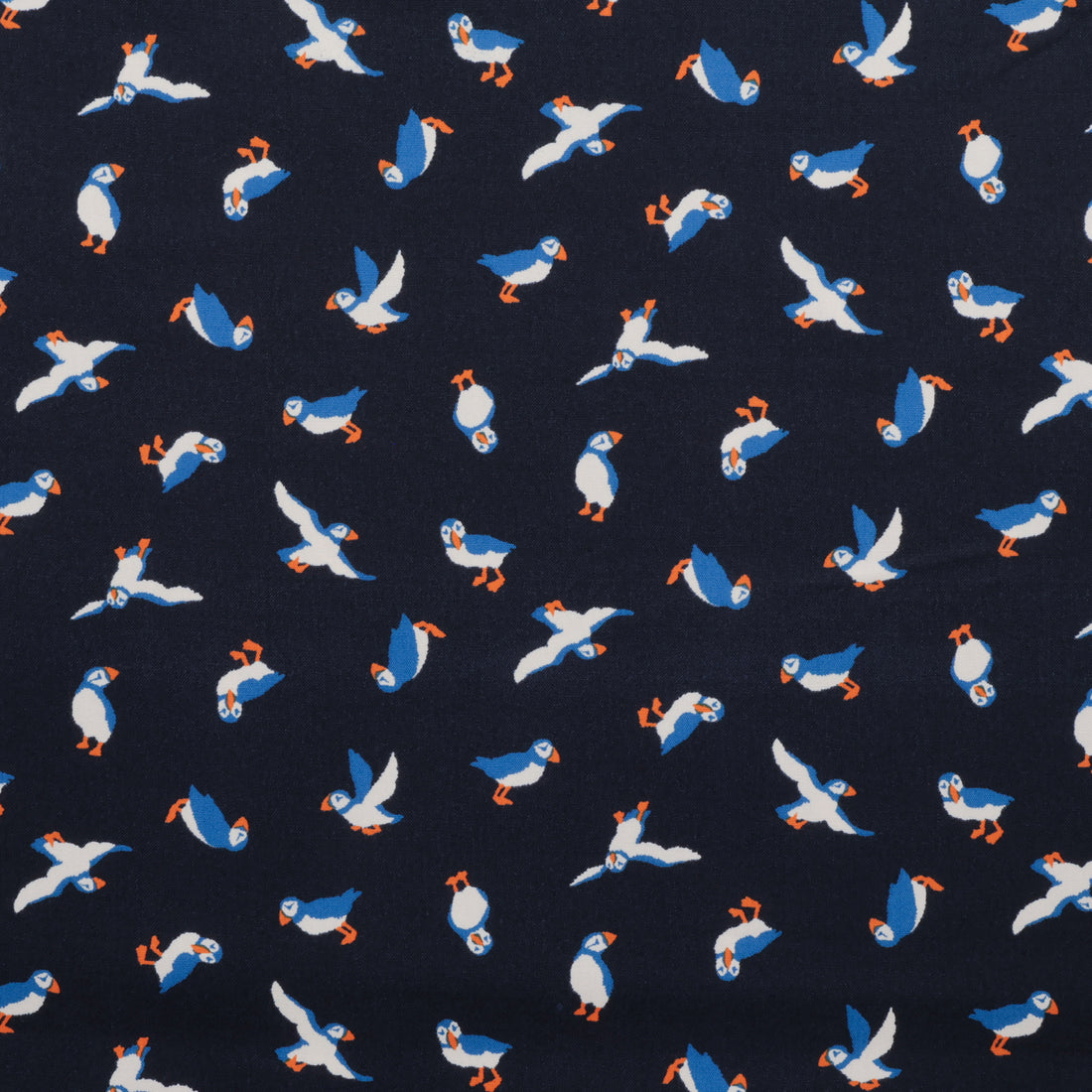 Sevenberry - Cotton - Canvas - Puffins - Navy