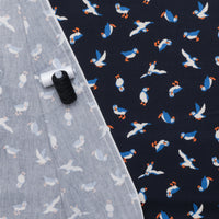 Sevenberry - Cotton - Canvas - Puffins - Navy