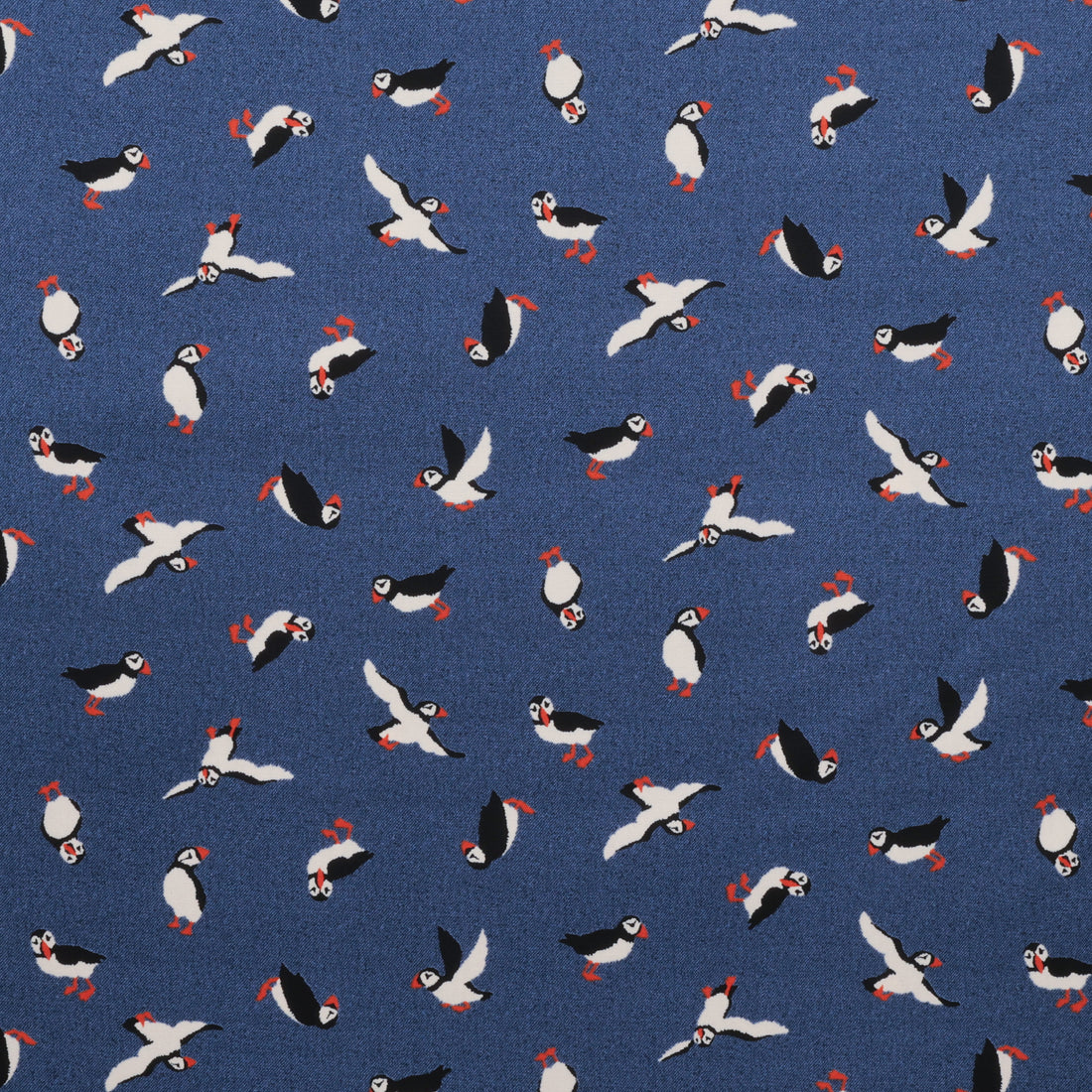 Sevenberry - Cotton - Canvas - Puffins - Denim