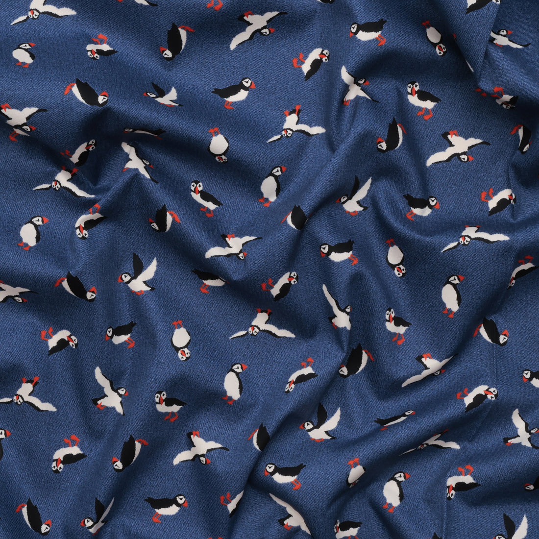 Sevenberry - Cotton - Canvas - Puffins - Denim