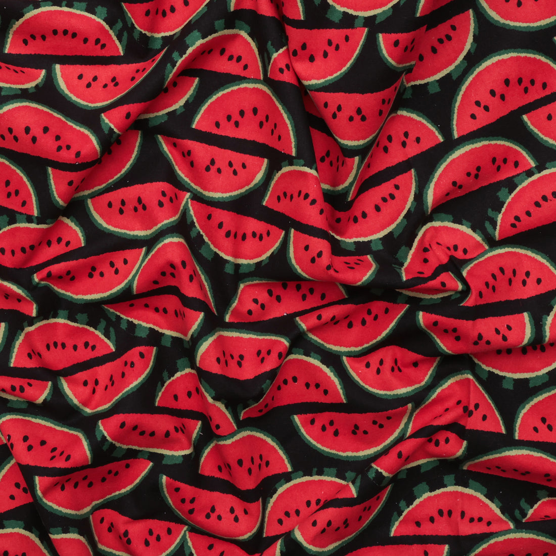 Sevenberry - Cotton - Canvas - Watermelons - Black