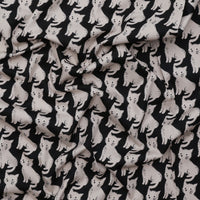 Sevenberry - Cotton - Canvas - Cats - Black