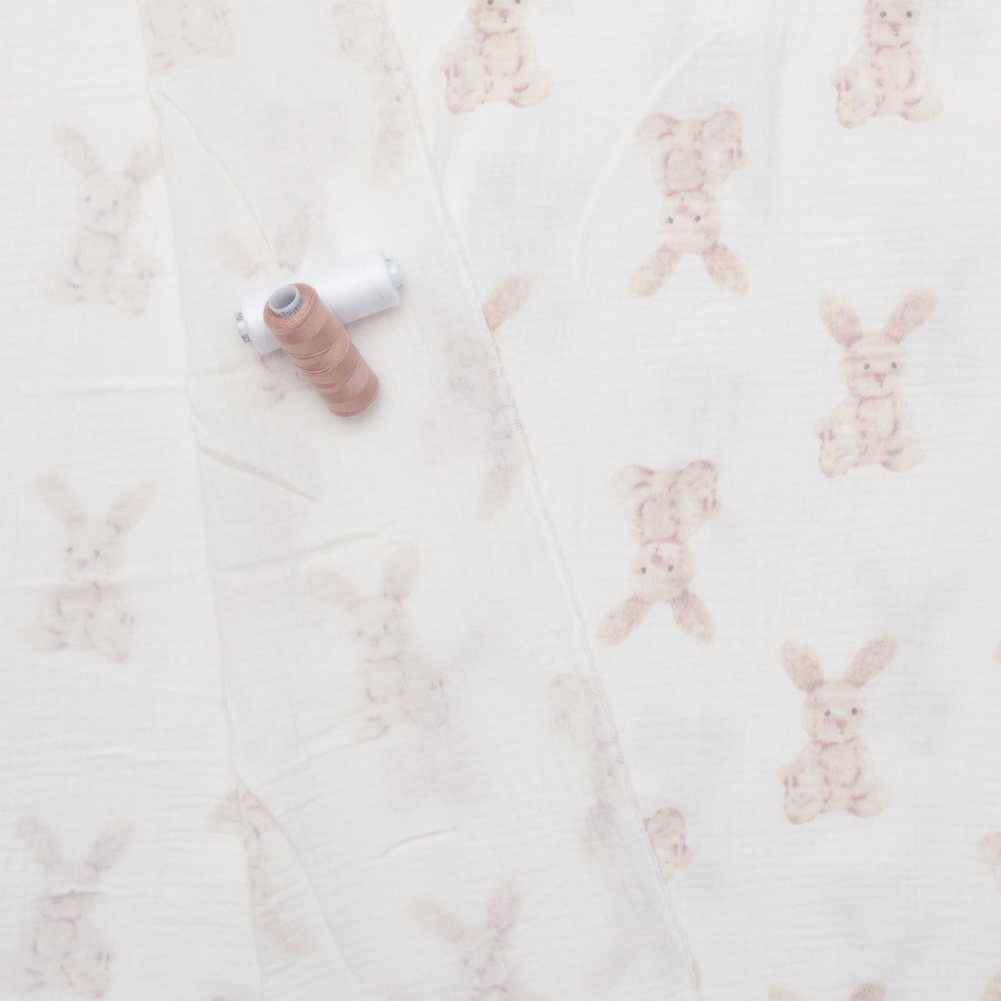Cotton - Double Gauze - Print - Bunny