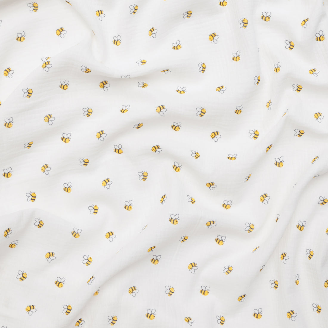 Cotton - Double Gauze - Print - Bees