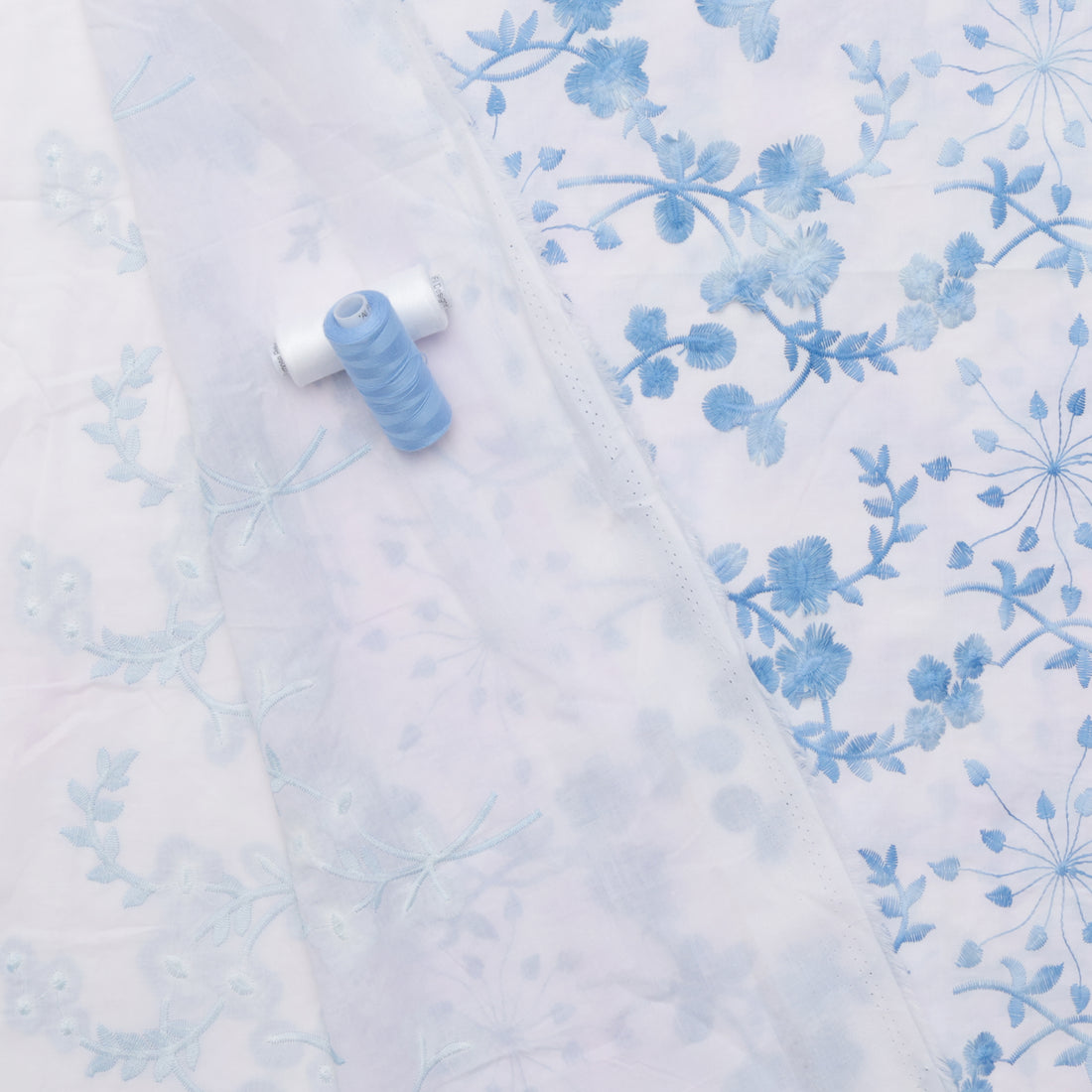 Cotton Blend - Variegated Embroidery - Assorted