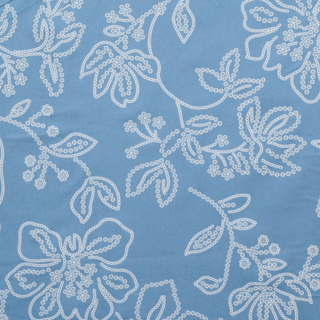 Cotton Blend - Chambray Burnout - Flower Vines - Assorted