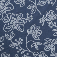 Cotton Blend - Chambray Burnout - Flower Vines - Assorted