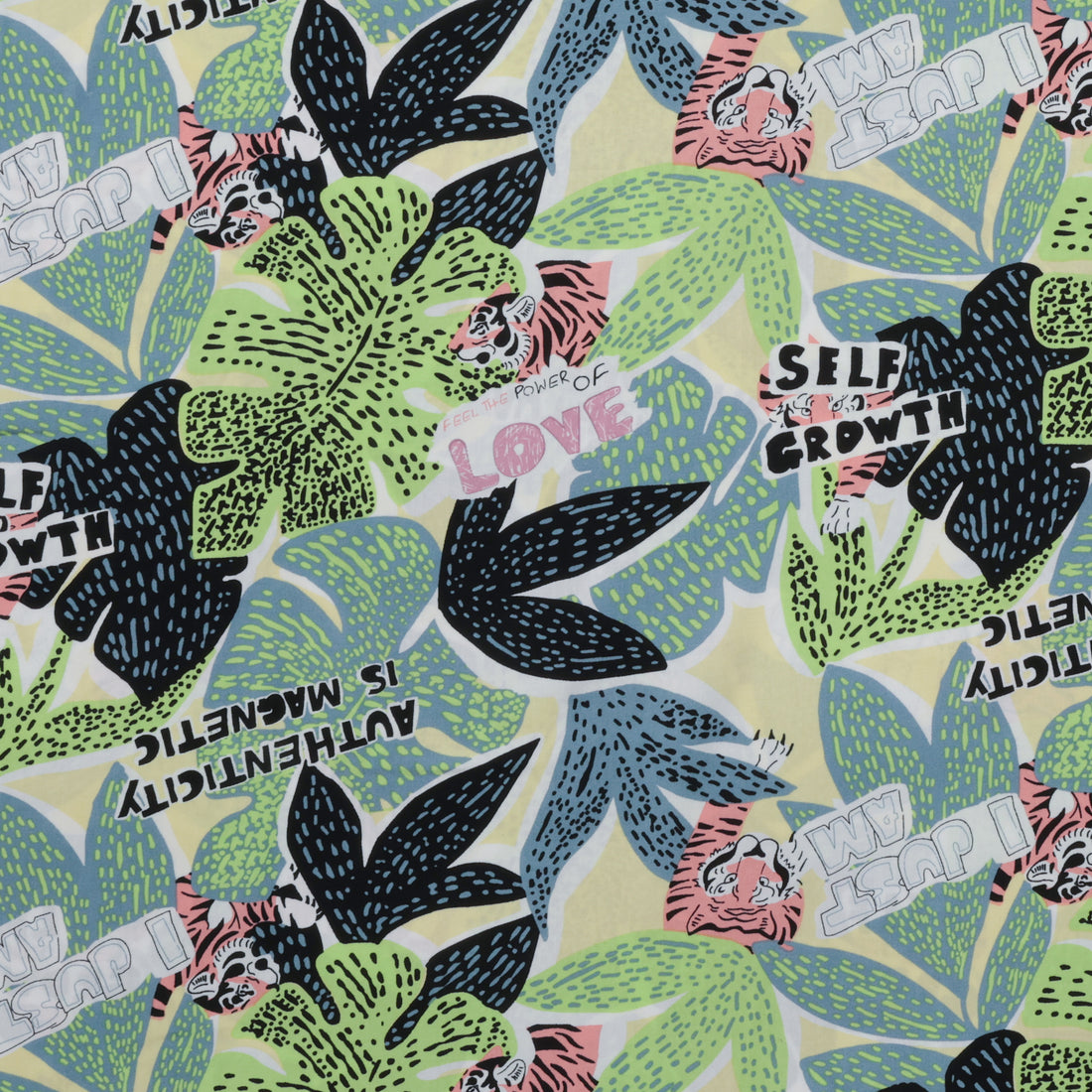Rayon - Poplin Print - Power Of Love - Assorted