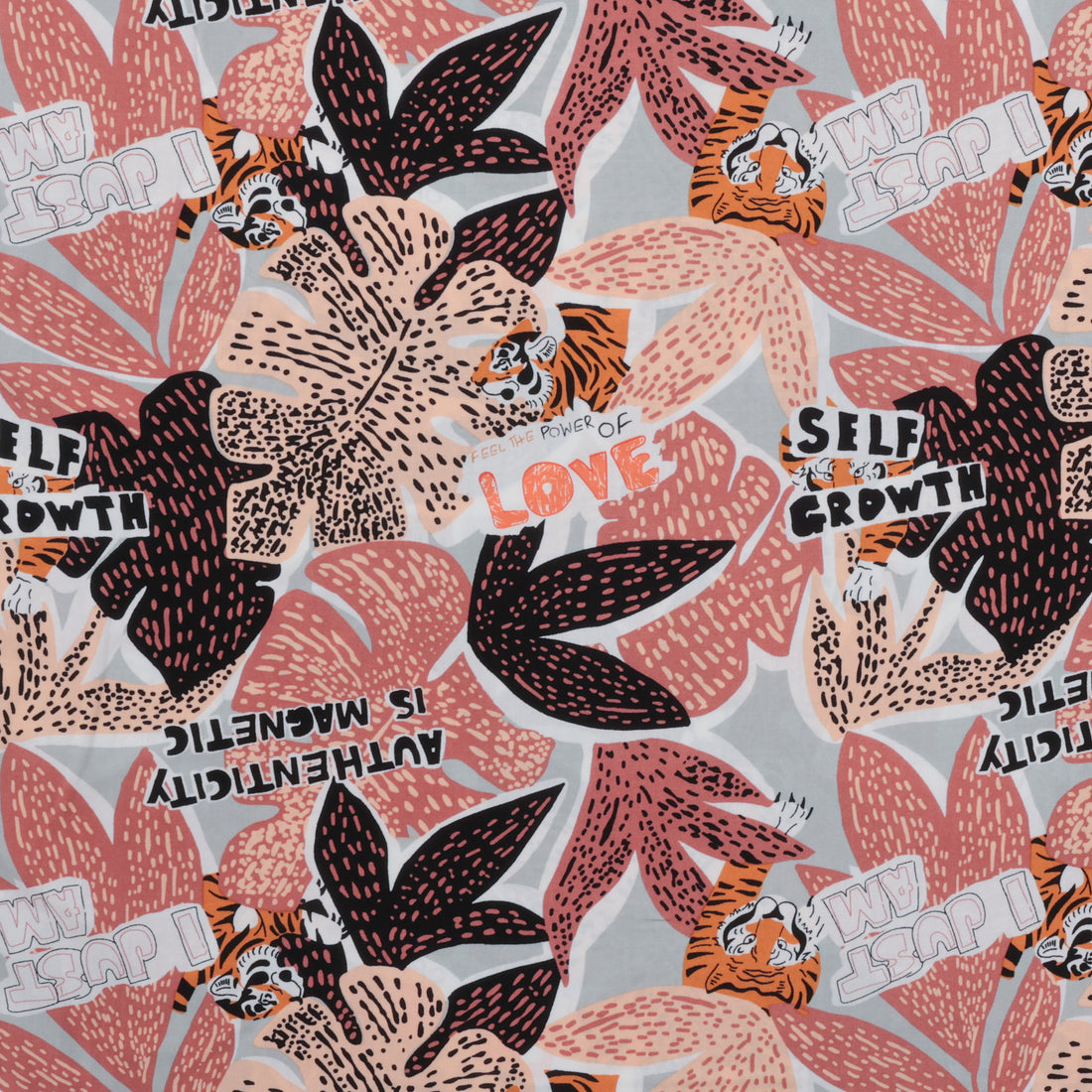 Rayon - Poplin Print - Power Of Love - Assorted