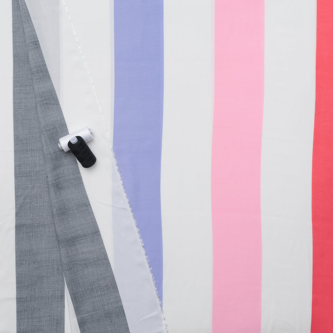 Rayon - Poplin Print - Wide Stripe - Assorted