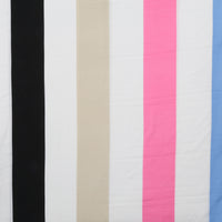 Rayon - Poplin Print - Wide Stripe - Assorted