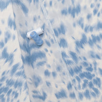 Rayon Blend - Challis - Print - Tie Dye - Ivory Blue