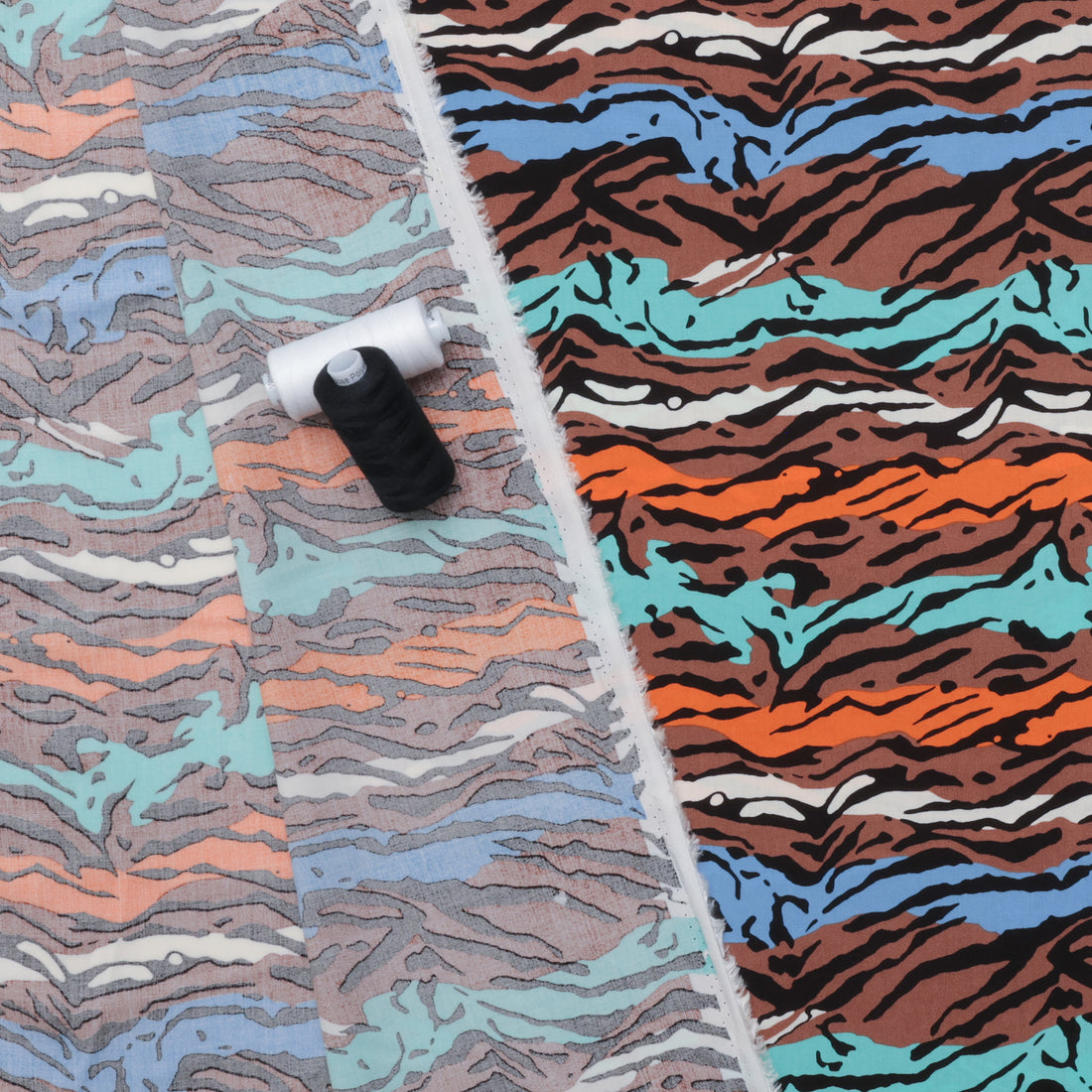 Rayon - Poplin Print - Animal Stripes - Assorted