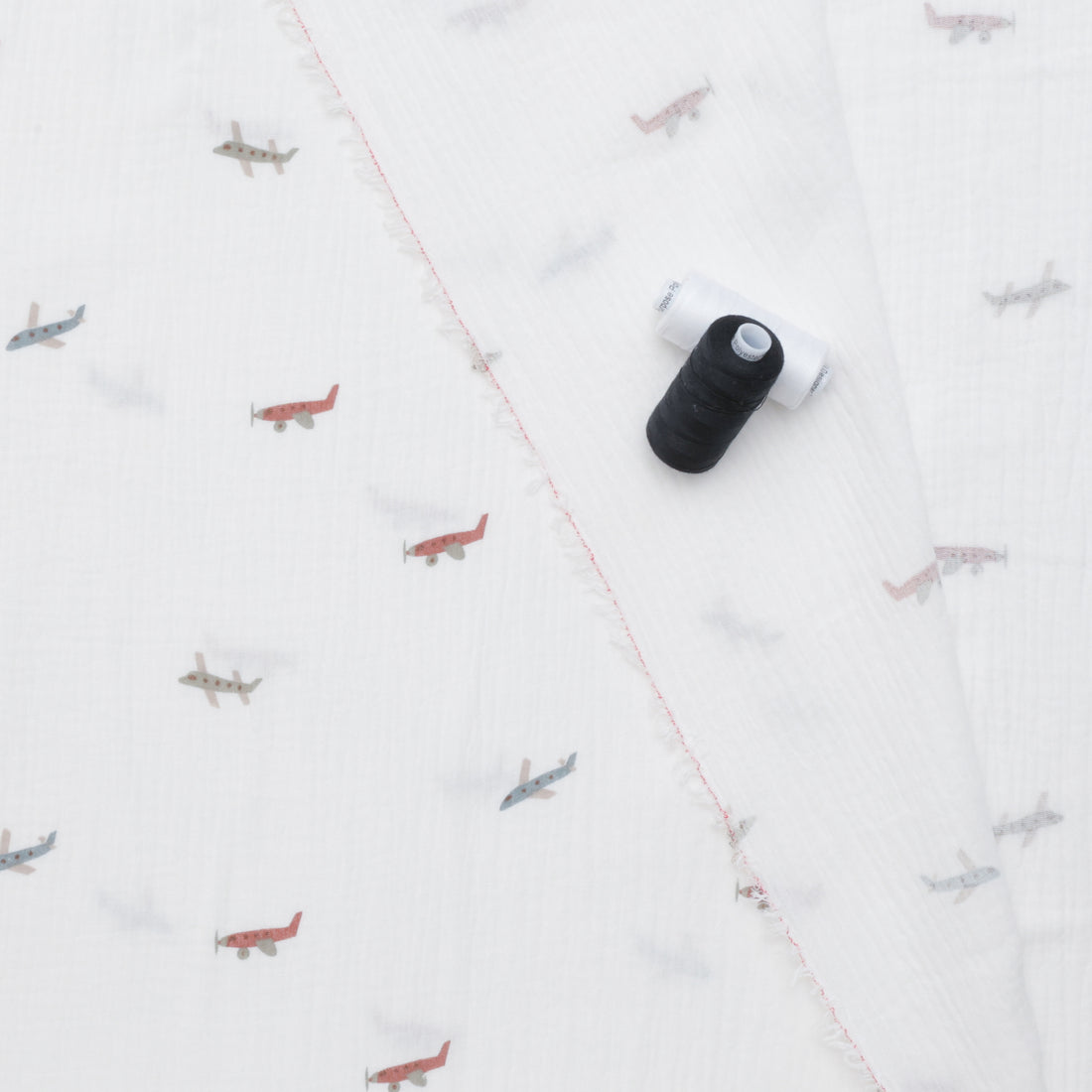 Cotton - Double Gauze - Print - Planes