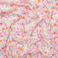 Cotton - Double Gauze - Print - Flower Leaves