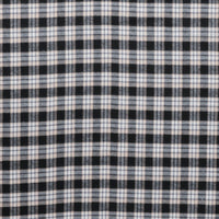 Cotton - Yard Dyed Plaid -  Black Tan