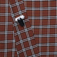 Cotton - Yard Dyed Plaid -  Ochre Red