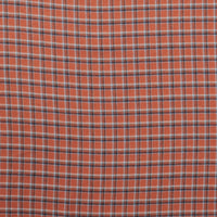Cotton - Yard Dyed Plaid -  Rust Denim