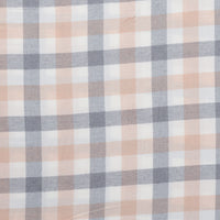 Cotton - Yard Dyed Plaid -  Tan Grey