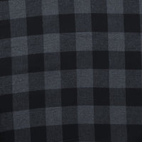 Cotton - Yard Dyed Plaid -  Black