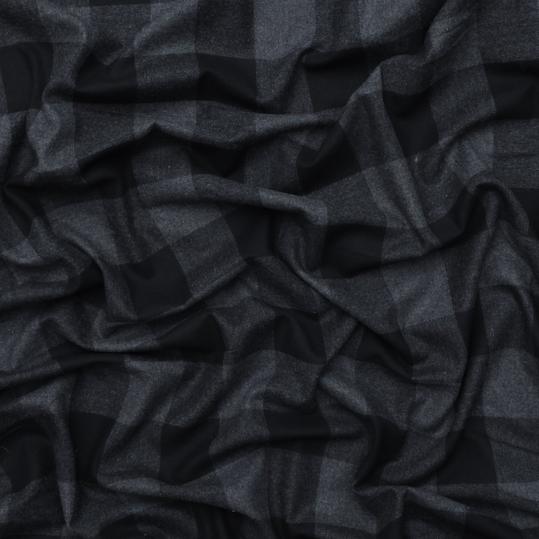Cotton - Yard Dyed Plaid -  Black