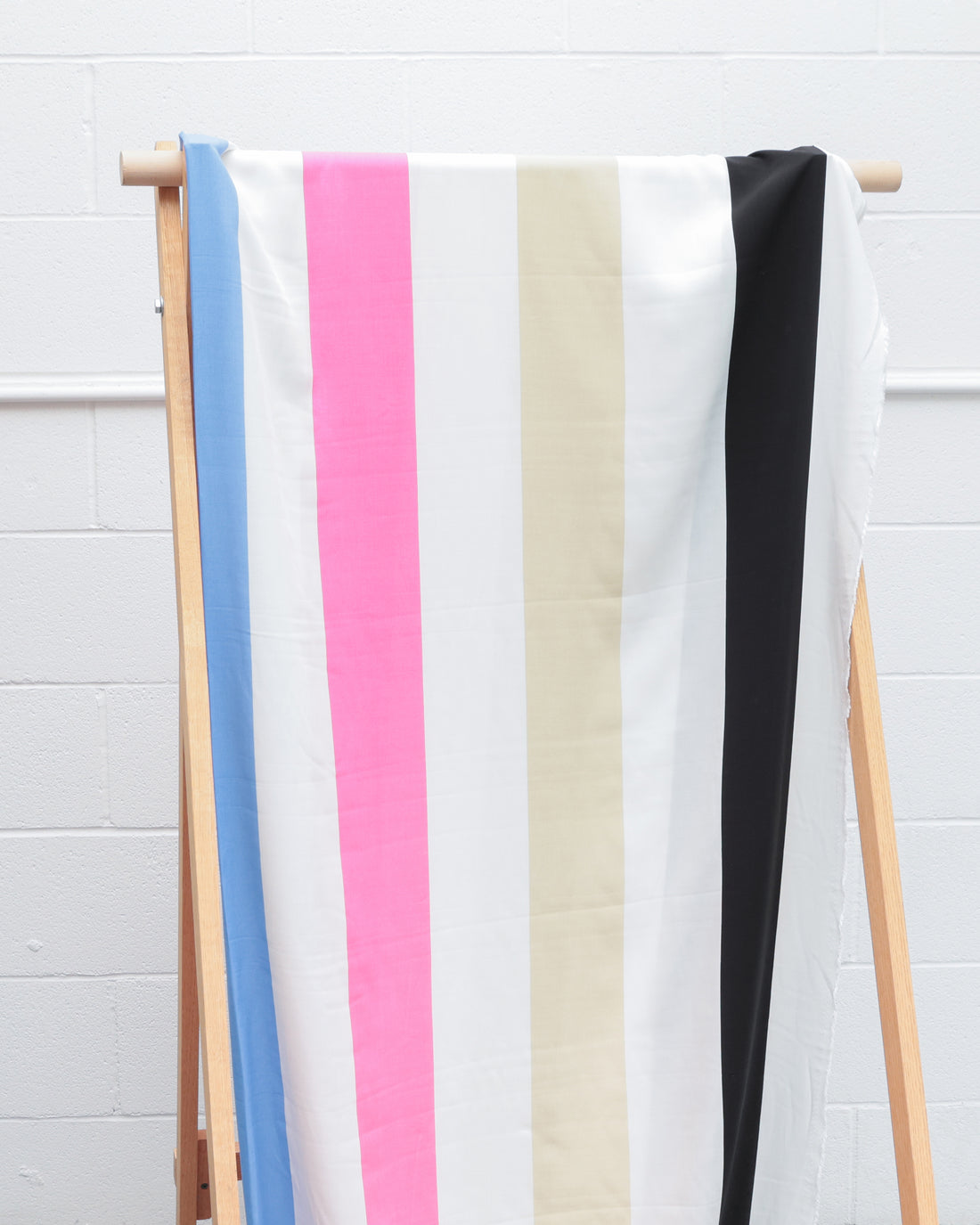 Rayon - Poplin Print - Wide Stripe - Assorted